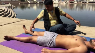 Complete Street Indian Body massage at Pushkar Lake India Part-2| 4K