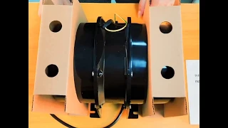 Hon&Guan Inline Duct Axial Ventilation Fan Unboxing and Disassembly
