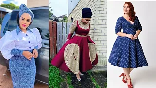 Shweshwe Dresses for Makoti 2022: Top Trending,Stylish & Unique #shweshwe dresses for ladies to slay