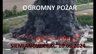 OGROMNY pożar UJĘCIA Z DRONA – OGIEŃ W MICHAŁKOWICACH 10.05.2024 r #pożar