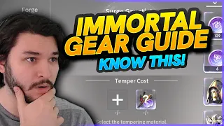 KNOW THIS BEFORE Upgrading IMMORTAL GEAR! | Eternal Evolution