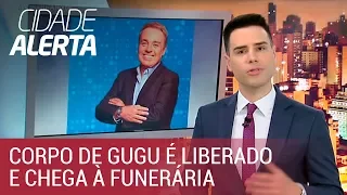 Corpo de Gugu é liberado e chega à funerária