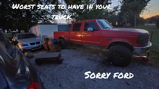 King Ranch Seat Removal In An OBS F250