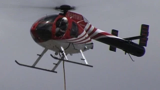 N520MD a McDonnell Douglas MD500 NOTAR Helicopter power line demonstration