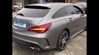 2018 Mercedes 2.1 CLA 200D AMG Line Estate. Finished in Mountain Grey Met with Alcantara/Leather
