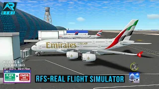 RFS - Real Flight Simulator- New York to Dubai |||Full Flight||A380||Emirates||FullHD||RealRoute