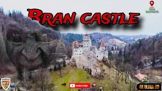 Bran Castle (Dracula Castle) Romania,Brasov 4K Drone Shot