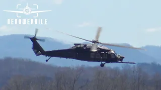 US Army 160th Special Operations Aviation Regiment MH-60M Black Hawks Arrival and Departure 04Mar23