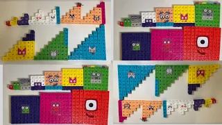 Making numberblocks  Step squad and square club from MathLink Cubes 넘버블럭스 만들기  マスリンク ナンバーブロックス數字方塊積木