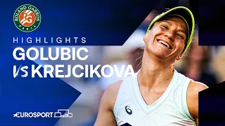 GOOD WIN 💪 | Barbora Krejcikova vs Viktorija Golubic | Round 1 | French Open 2024 Highlights 🇫🇷