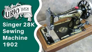 Singer 28k Hand Crank Vintage Sewing Machine