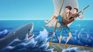 Raft Часть #7 Поймали рыбу фугу ►  Магазин на острове ►  Больше не боимся акулы!