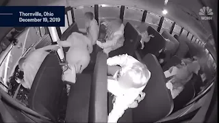 Newly released video from inside an Ohio school bus crash