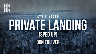 Don Toliver - Private Landing ft. Justin Bieber & Future (sped up) | Lyrics