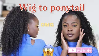 HOW TO TURN YOUR LACE WIG INTO A PONYTAIL