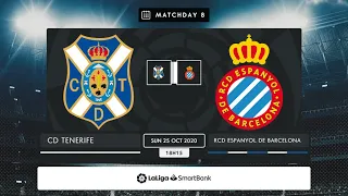 CD Tenerife - RCD Espanyol MD8 D1815