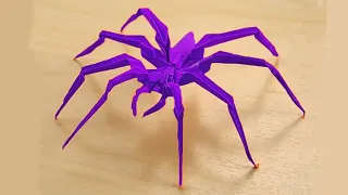 kirikomi origami spider| making video