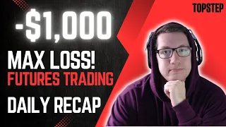 Max Loss on Funded Account - Back to Step 2 Now! // Topstep Funded Account // Daily Recap