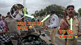 Ye Kya Kr Diya MUMBAI Police Ne Apni Superbike Ninja H2 Ke Sath 🥲😔| SAGARMORE VLOGS