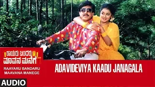 Adavi Deviya Kaadu Janagala Song | Rayaru Bandaru Mavana Manege Kannada Movie Songs | Vishnuvardhan