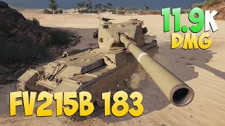 FV215b 183 - 8 Frags 11.9K Damage - Just in defense! - World Of Tanks