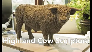 Highland Cow Sculpture