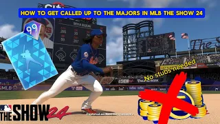 How to get called up to the Majors in MLB THE SHOW 24 (easy method)