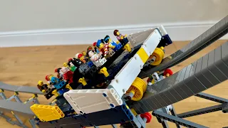 I built a working Lego launch rollercoaster!