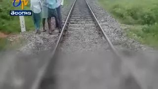 Two Children Dead | After Train Hits them | While Playing on Rail Track | Kamareddy