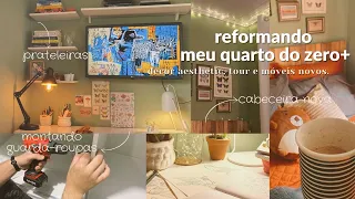 Reformando meu quarto do zero | room makeover / tour + decor aesthetic 🧸🪞🪄💚