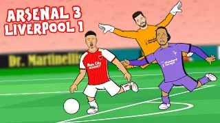 VAN DIJK & ALISSON DISASTER CLASS! (Arsenal vs Liverpool 3-1 Parody Goals Highlights Martinelli)
