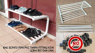 DIY Membuat Rak Sepatu /sendal dari Pipa PVC tanpa Fitting / Keni