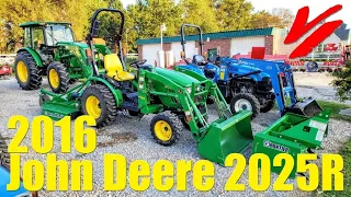 SOLD: 2016 John Deere 2025R Compact Tractor Package Deal (24.2 Engine HP)