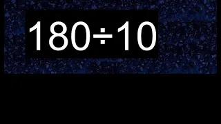 180÷10 , division de numeros con ceros , truco