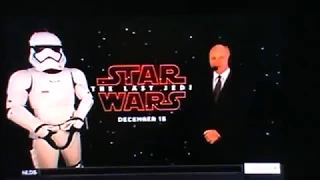 CMGUS PRODUCTIONS: ESPN MNF WORLD PREMIERE STAR WARS LAST JEDI EARLY TRAILER COMMERCIAL 10/17 2017