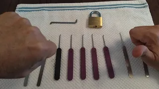 [35] Bent picks, Peterson picks, and Abus 55/40 picked