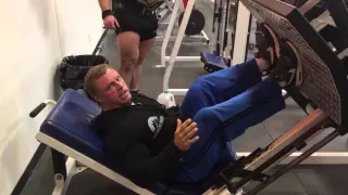 Leg press technique for outer sweep