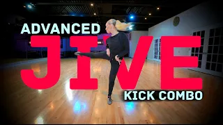 Advanced Jive Kick Combo | International Jive Practice Routine