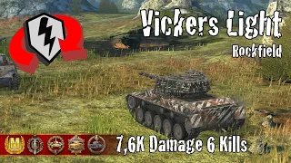 Vickers Light 105  |  7,6K Damage 6 Kills  |  WoT Blitz Replays