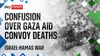 Israel-Hamas War: Confusion over aid truck incident which leaves over 100 dead