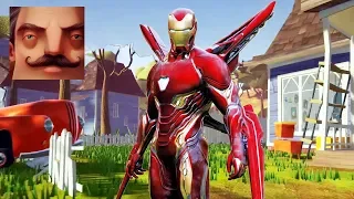 Hello Neighbor - My New Neighbor Iron Man Bleeding Edge Act 2 HOLE Gameplay Walkthrough