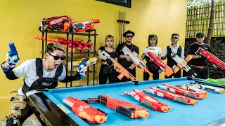 LTT Nerf War : Captain SEAL X Warriors Nerf Guns Fight Mr Cowboys Intrusion And Robbery Of Weapons