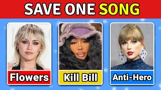 SAVE ONE SONG - Most Popular Songs EVER 🎵 | Music Quiz