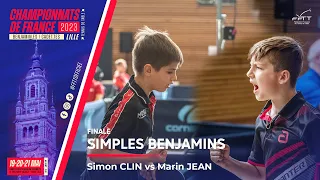 Simon CLIN vs Marin JEAN | FINALE | FRANCE BENJAMINS 2023