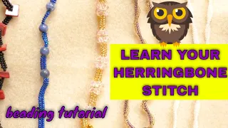 Herringbone Stitch with seed beads Make Easy Lovely Bracelets