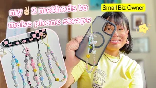 #diy How to make Phone Strap In 10 minutes tutorial REQUESTED explains beginner ￼| small biz