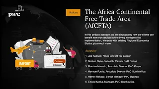 The Africa Continental Free Trade Area (AfCFTA)