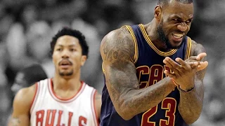 LeBron James vs Derrick Rose Full Highlights ECSF G6 Cavs at Bulls - Cavs Move on!