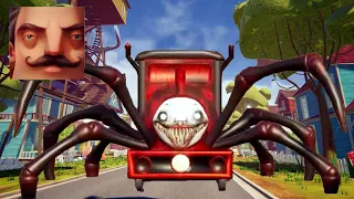 Hello Neighbor - My New Neighbor Choo-Choo Charles Train History Gameplay Walkthrough