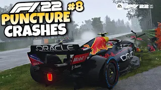 F1 22 PUNCTURE CRASHES #8
